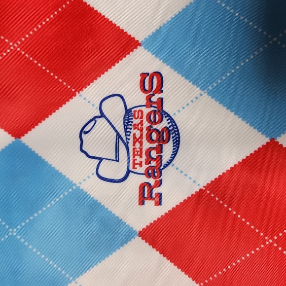 Texas Rangers Loudmouth MLB Cooperstown Collection Argyle Retro Tote Bag NWT - Picture 7 of 14